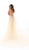 Tarik Ediz - 93701 Sequined Stars Deep V-neck Dress With Overskirt In White and Gold