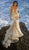 Tarik Ediz - 93702 Sequined Lace Mermaid Dress With Train In White and Gold