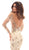 Tarik Ediz - 93702 Sequined Lace Mermaid Dress With Train In White and Gold