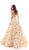 Tarik Ediz - 93704 Sequined Lace Illusion Neck Ballgown In Neutral