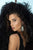 Tarik Ediz - 93708 Lace Illusion/Deep V-neck Dress With Feather Boa
