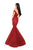 Tarik Ediz - 93724 Lace Accented Plunging Off-Shoulder Mermaid Dress