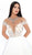 Tarik Ediz - 93737 Embellished High Neck Ballgown In White