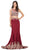 Dancing Queen - 9391 Laced High Neck Two-Piece Mermaid Prom Dress