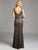 Lara Dresses - Sparkling  Long Gown 32938, Black, Gray