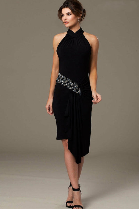 Stunning Halter Jersey Short Dress 94236