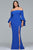 9426 Off Shoulder Fitted Gown with Slit