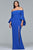 9426 Off Shoulder Fitted Gown with Slit
