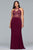 9427 Embroidered Two Piece Haler Gown
