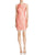 Aidan Mattox - MD1E200884 Embroidered Mesh Sheath Dress in Orange