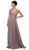 Dancing Queen - 9429 Embroidered V-Neck A-Line Long Prom Dress