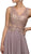 Dancing Queen - 9429 Embroidered V-Neck A-Line Long Prom Dress
