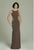Long Sleeveless Dress with Side Embellishments 94371