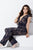 94439 Plunging Cap Sleeves Lace Jumpsuit