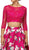 Dancing Queen - 9452 Embellished Two Piece  Floral Print Prom Dress In Pink