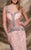MNM Couture - 9453 Illusion Ornate Lace Gown in Neutral