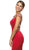 Dancing Queen - 9454 Sweetheart Sheer Back Mermaid Prom Dress In Red