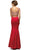 Dancing Queen - 9454 Sweetheart Sheer Back Mermaid Prom Dress In Red