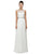 Romantic Beaded Lace Applique A-Line Prom Dress in White
