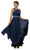 Romantic Beaded Lace Applique A-Line Prom Dress in Blue