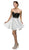 Dancing Queen - 9460 Two-Tone Sleek Sweetheart A-Line Cocktail Dress
