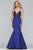 Faviana - S10243 Beaded Plunging V-Neck Mermaid Gown