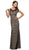 Dancing Queen - 9469 Scallop Lace Illusion Sweetheart Evening Dress in Black