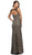 Dancing Queen - 9469 Scallop Lace Illusion Sweetheart Evening Dress in Black