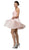 Dancing Queen - 9472 Finely Tucked Sweetheart Corset Cocktail Dress
