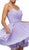 Dancing Queen - 9472 Finely Tucked Sweetheart Corset Cocktail Dress