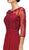 Dancing Queen - 9473X Lace Applique Illusion Bateau Prom Dress in Red