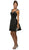 Dancing Queen - 9476 Jeweled Cap Sleeve Sweetheart Satin Cocktail Dress