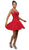 Dancing Queen - 9476 Jeweled Cap Sleeve Sweetheart Satin Cocktail Dress