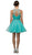 Bejeweled and Pleated Bodice Cocktail Dress - ADASA