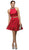 Dancing Queen - 9495 Embellished Collar Two-Piece Homecoming Dress In Red