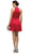Dancing Queen - 9495 Embellished Collar Two-Piece Homecoming Dress In Red