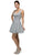 Dancing Queen - 9496 Ruched Notch Bodice Sweetheart Chiffon Cocktail Dress