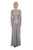 Emma Street - Bateau Neck Pantsuit 95007 in Silver