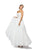 Stunning Bead Encrusted Sweetheart Chiffon Ball Gown In White