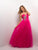 Blush - Strapless Pleated Dress with Waist Embellishments 9512 in Pink