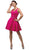 Dancing Queen - 9514 Sleek Sculpted Sweetheart A-Line Satin Cocktail Dress
