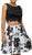 Dancing Queen - 9515X Two-Piece Lace and Printed Homecoming Dress