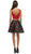 Dancing Queen - 9516 Two-Piece Sleeveless Print Homecoming Dress