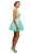 Dancing Queen - 9518 Lace Embellished Illusion A-Line Short Prom Dress In Green