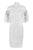Taylor - 9537M Floral Embroidered Puffed Sleeve Lace Dress In White