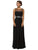 Ruched Illusion Sweetheart Jewel-banded Chiffon A-line Dress In Black