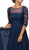 Dancing Queen - 9559 Gorgeous 3/4 Sleeve Sheer Long Prom Dress