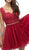 Dancing Queen - 9571 Lace Embroidered Bodice Cocktail Dress