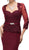 Dancing Queen - 9573 Sheer Sleeves Majestic Lacy Bodice Long Formal Dress in Red