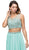 Dancing Queen - 9574 Two-Piece Shimmering Beaded Bodice A-line Prom Dress